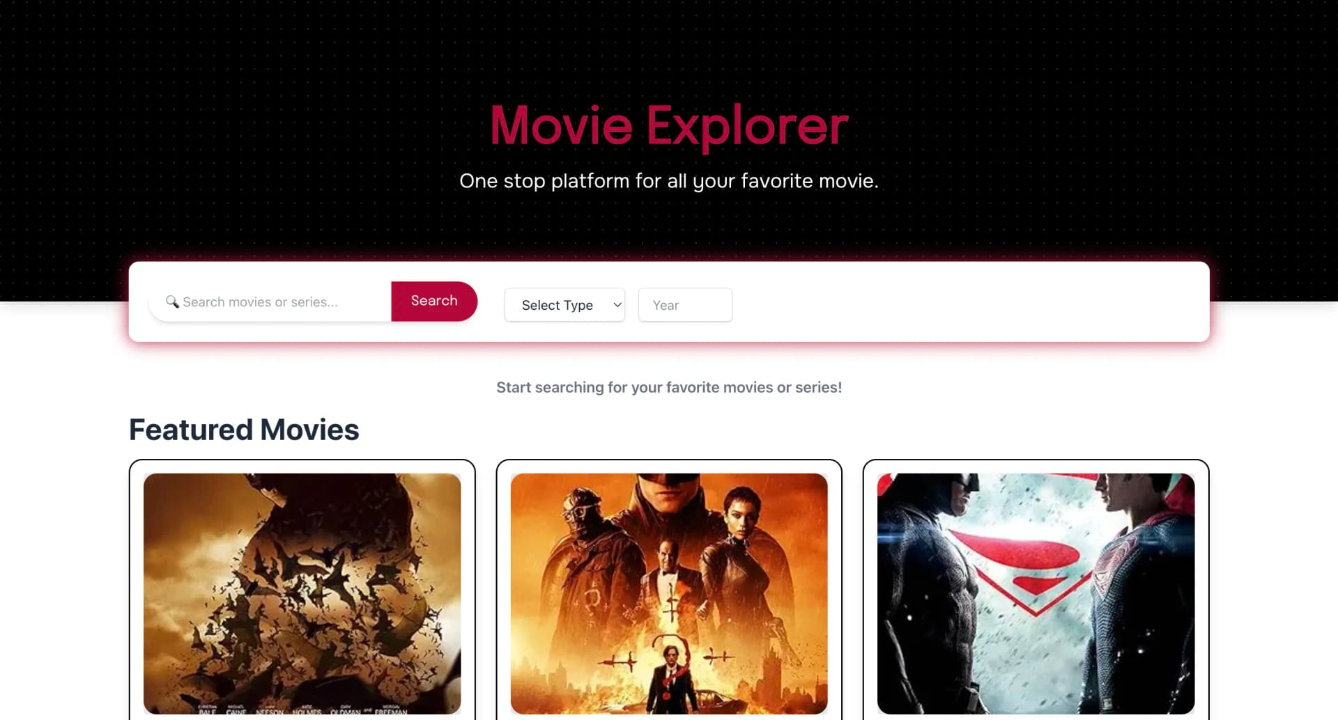 Movie Explorer Application